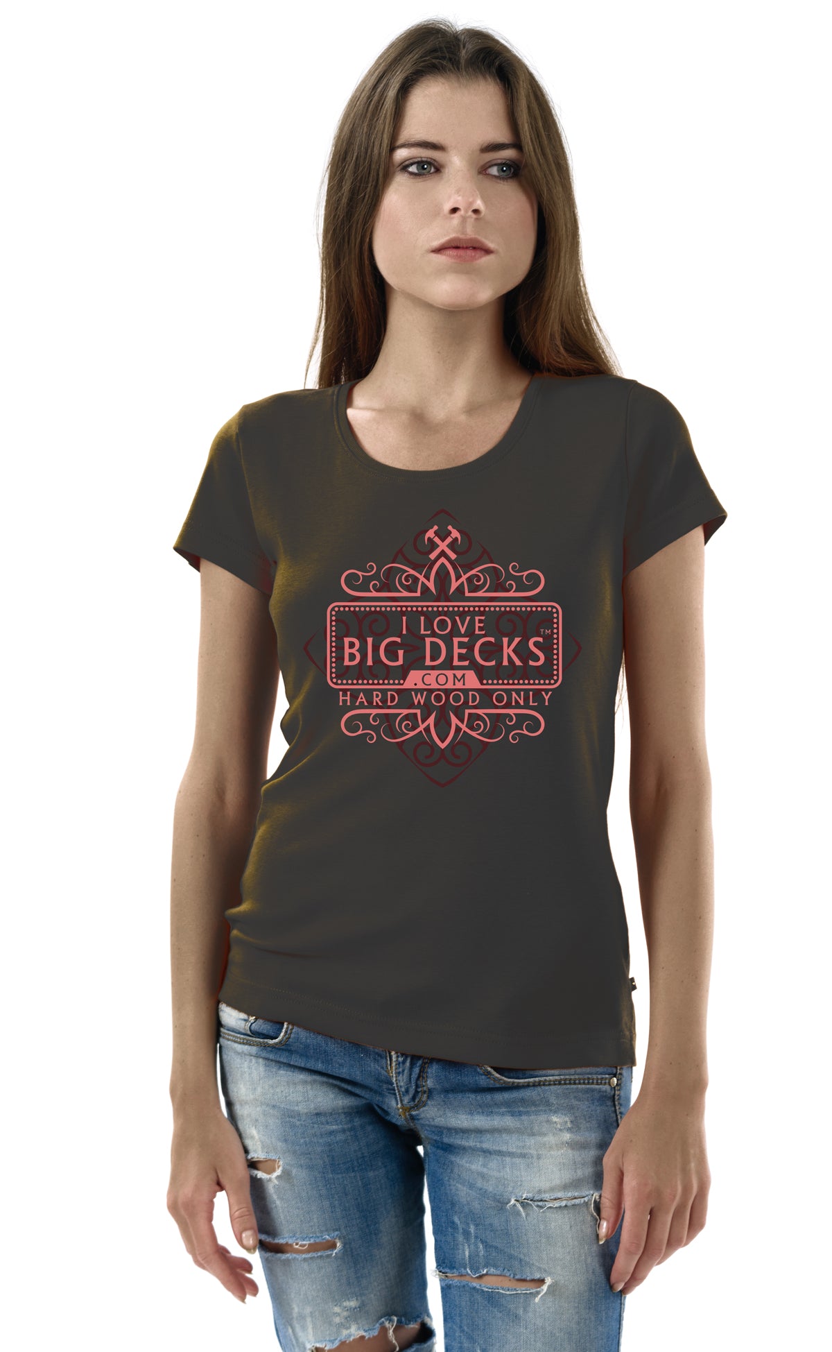 I Love Big Decks™, Floral Women's Tee